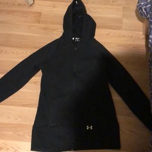 Under armour black jacket, like new!